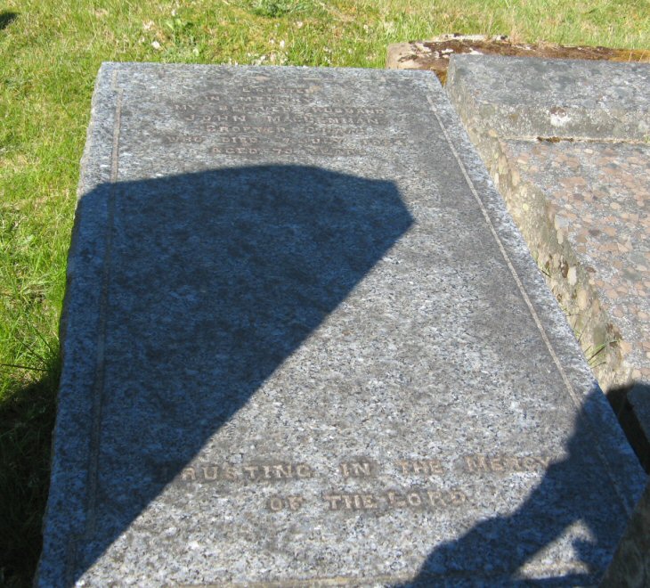 Photo of headstones/John MacLennan d1924 hdstn Annat Old